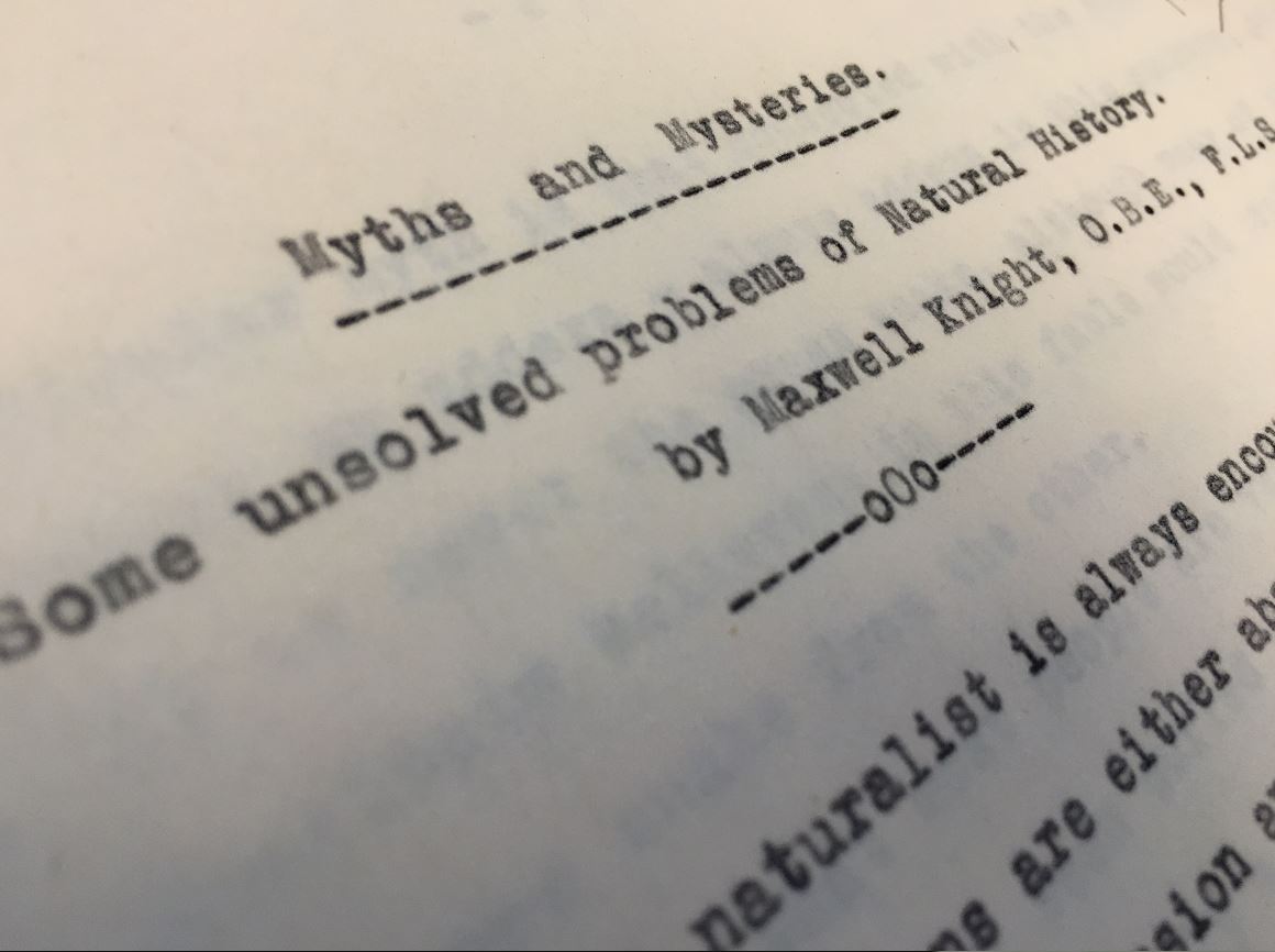 Myths and Mysteries by Maxwell Knight M