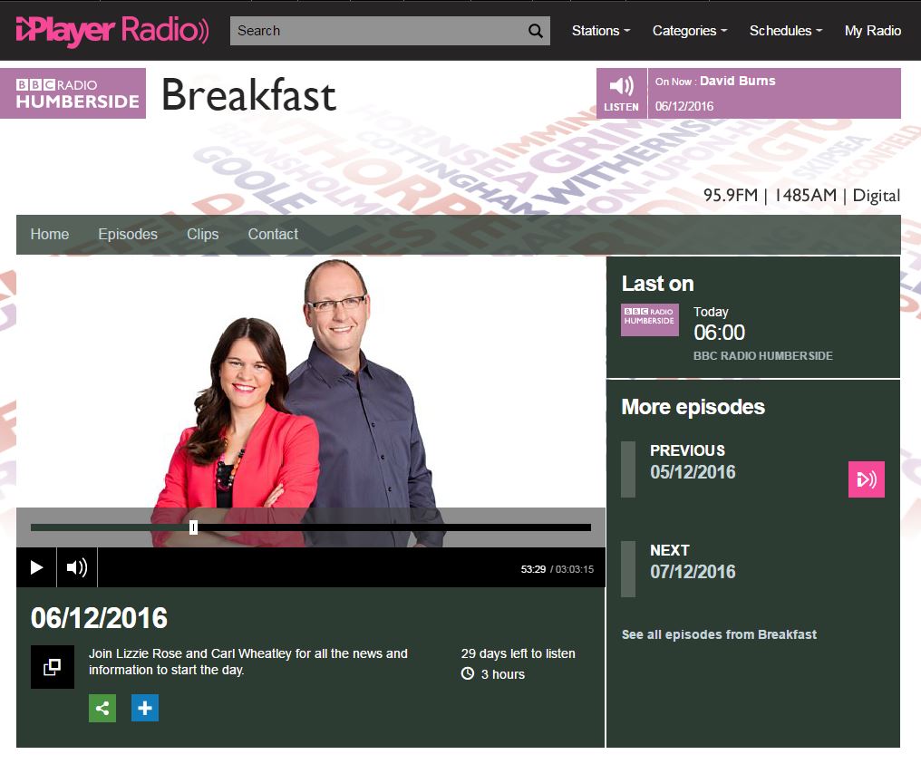 bbc-radio-humberside-simon-h-king-bird-food-haiths