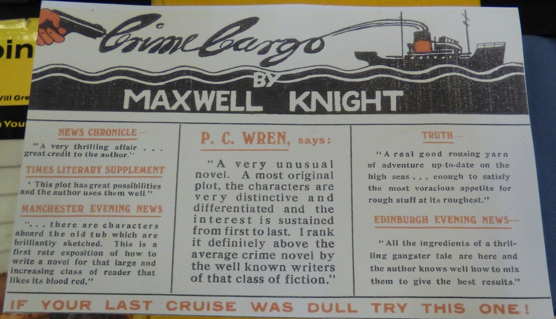 Crime Cargo by Maxwell Knight