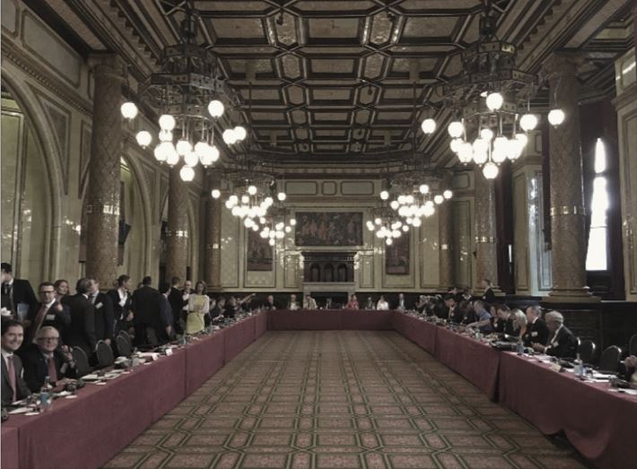 Simon H King attending Future of Global Trade Forum in Whitehall London