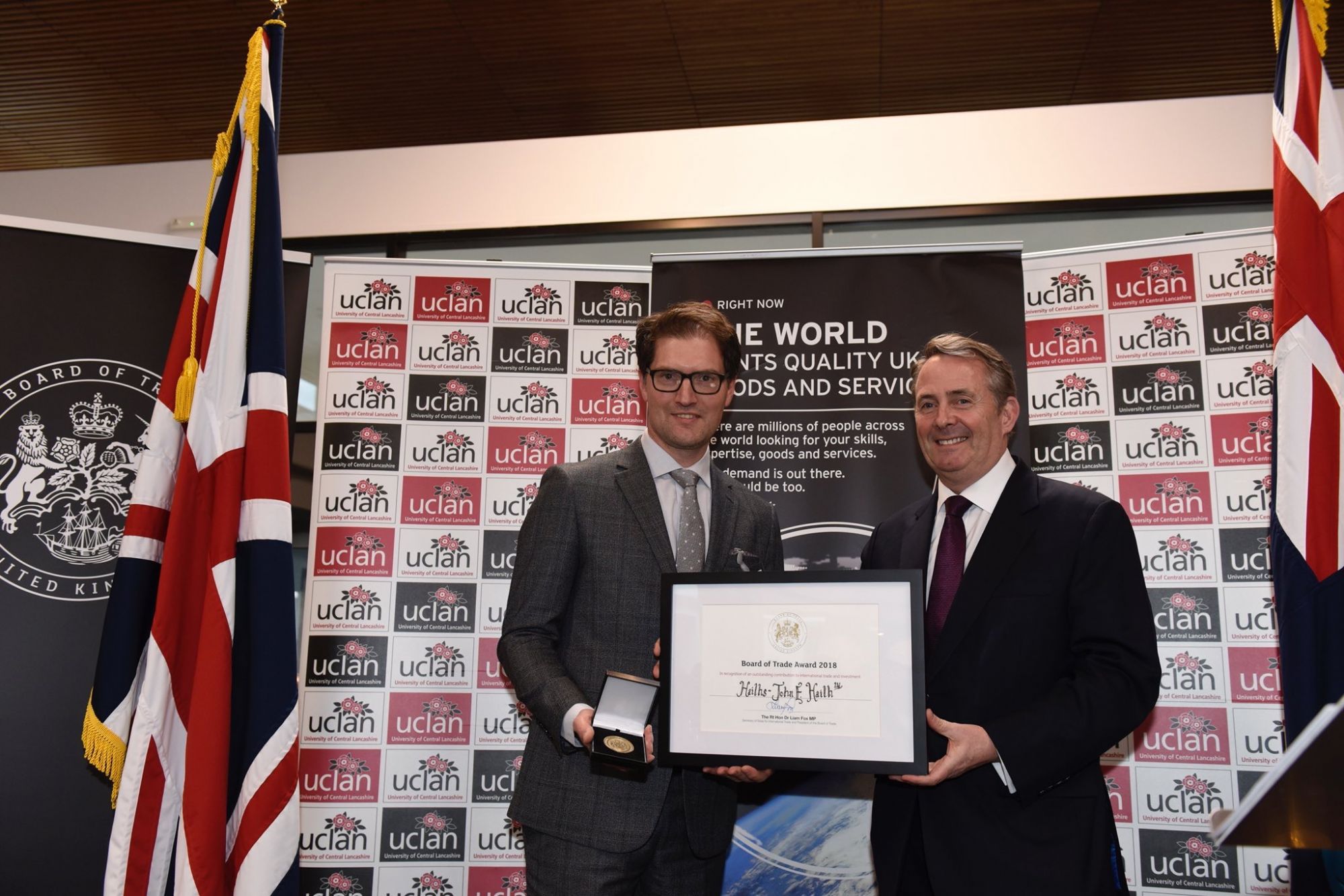 Board of Trade Award Haiths Simon King